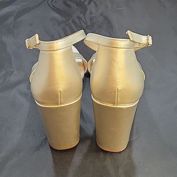 BRAND NEW A.NEW DAY BLOCK ANKLE STRAP OPEN TOE SANDAL - Picture 5 of 16